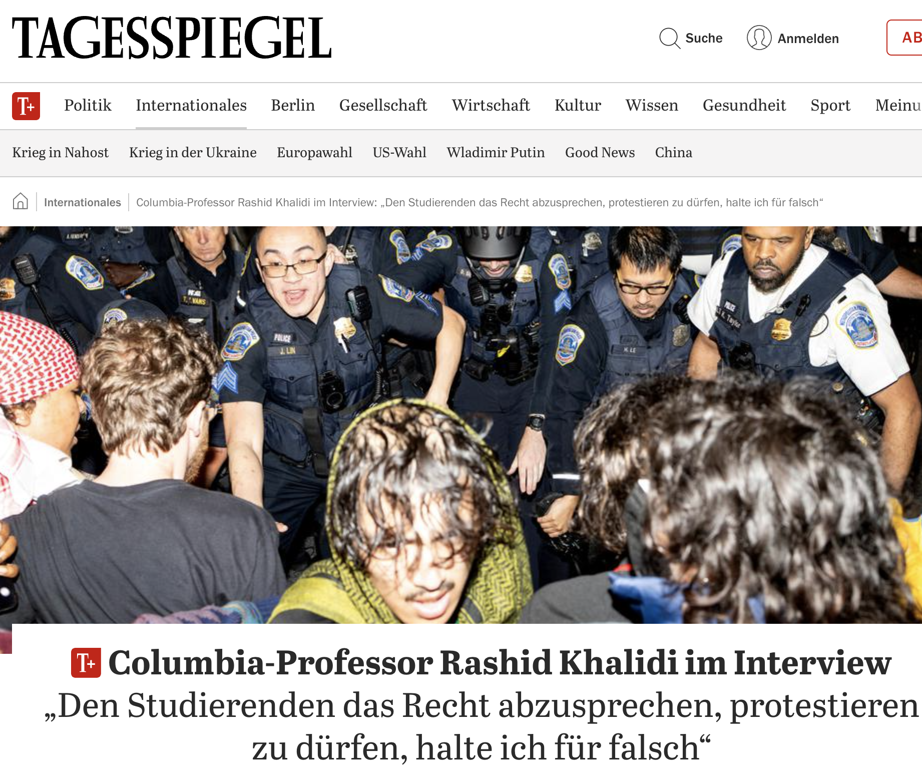 Columbia-Professor Rashid Khalidi im Interview: „Den Studierenden das Recht abzusprechen, protestieren zu dürfen, halte ich für falsch“